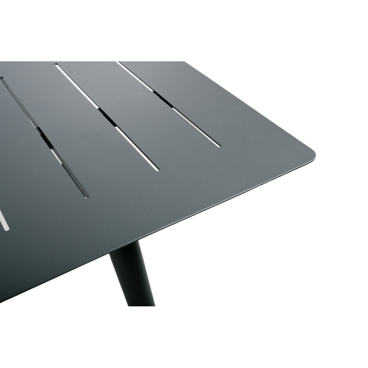 Mesa De Jardín Rectangular 8 Personas Inari Aluminio Negro 200x100cm - Muebles De Jardín_2