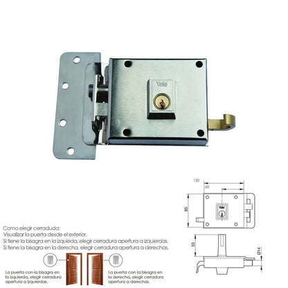 Cerradura Yale    6-12-hn/ Izquierda_1