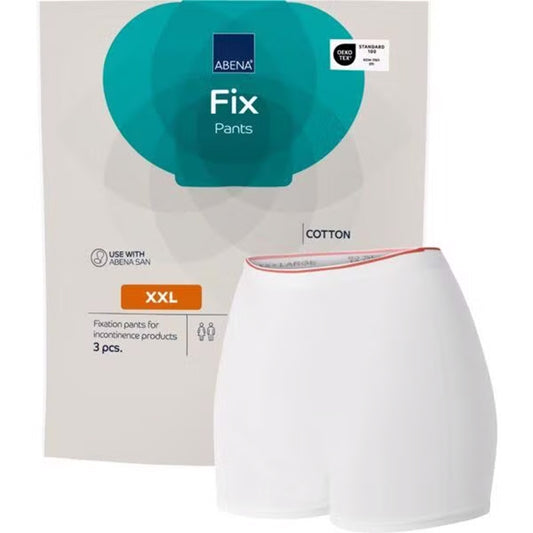 Calças Fix Cotton para incontinência Abena Tamanho XXL 3 unidades