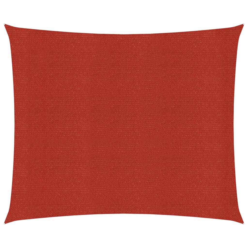 Vidaxl Toldo De Vela Hdpe Rojo 160 G/m² 4x4 M_0