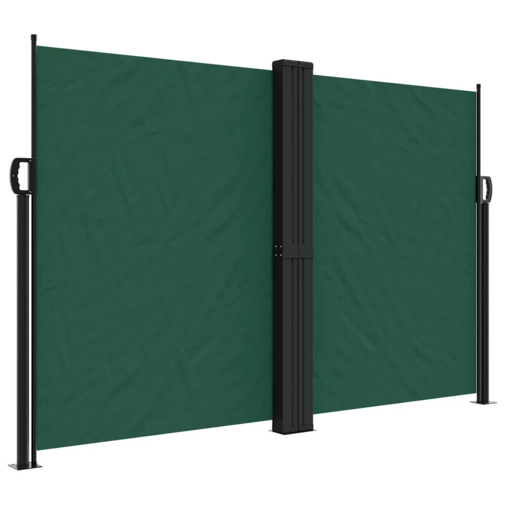 Vidaxl Toldo Lateral Retráctil Verde Oscuro 160x600 Cm_0