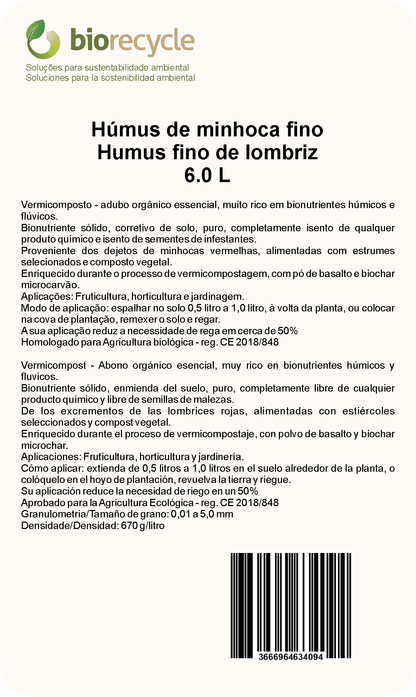 Vermicompost Humus De Lombriz - 6.0 L_1