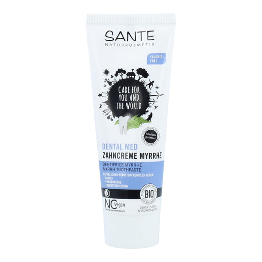 Pasta de dentes Mirra sem flúor Sante, 75 ml