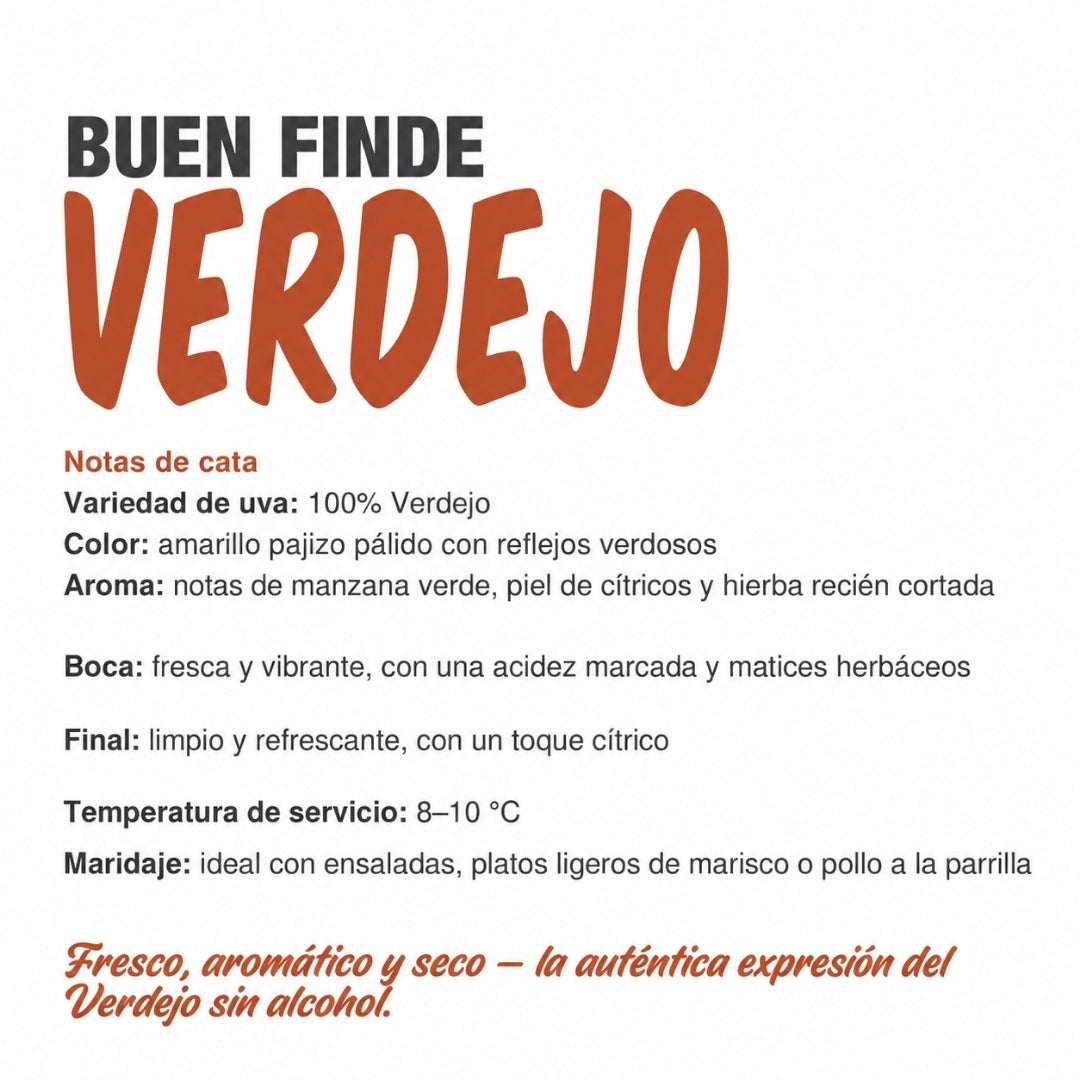 Vino Sin Alcohol 0,0% Blanco Verdejo | Pack 6 Botellas X 750 Ml | Fresco Y Con Toques Cítricos_2