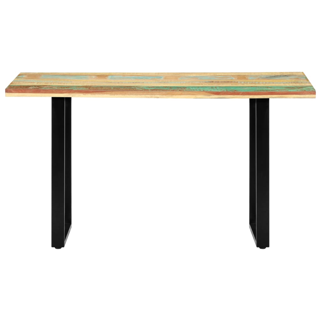 Mesa De Comedor De Madera Maciza Reciclada 140x70x76 Cm_0