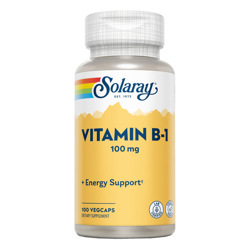 B1 100 mg Solaray, 100 cápsulas