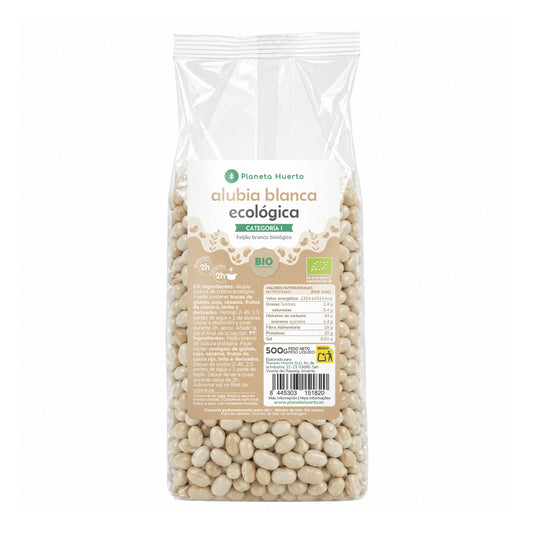 Feijão branco biológico Planeta Huerto 500 g