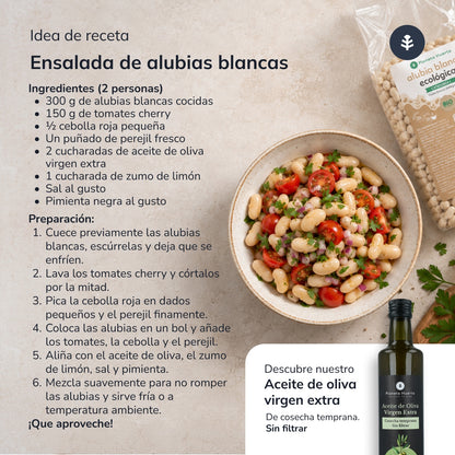 Feijão branco biológico Planeta Huerto 500 g