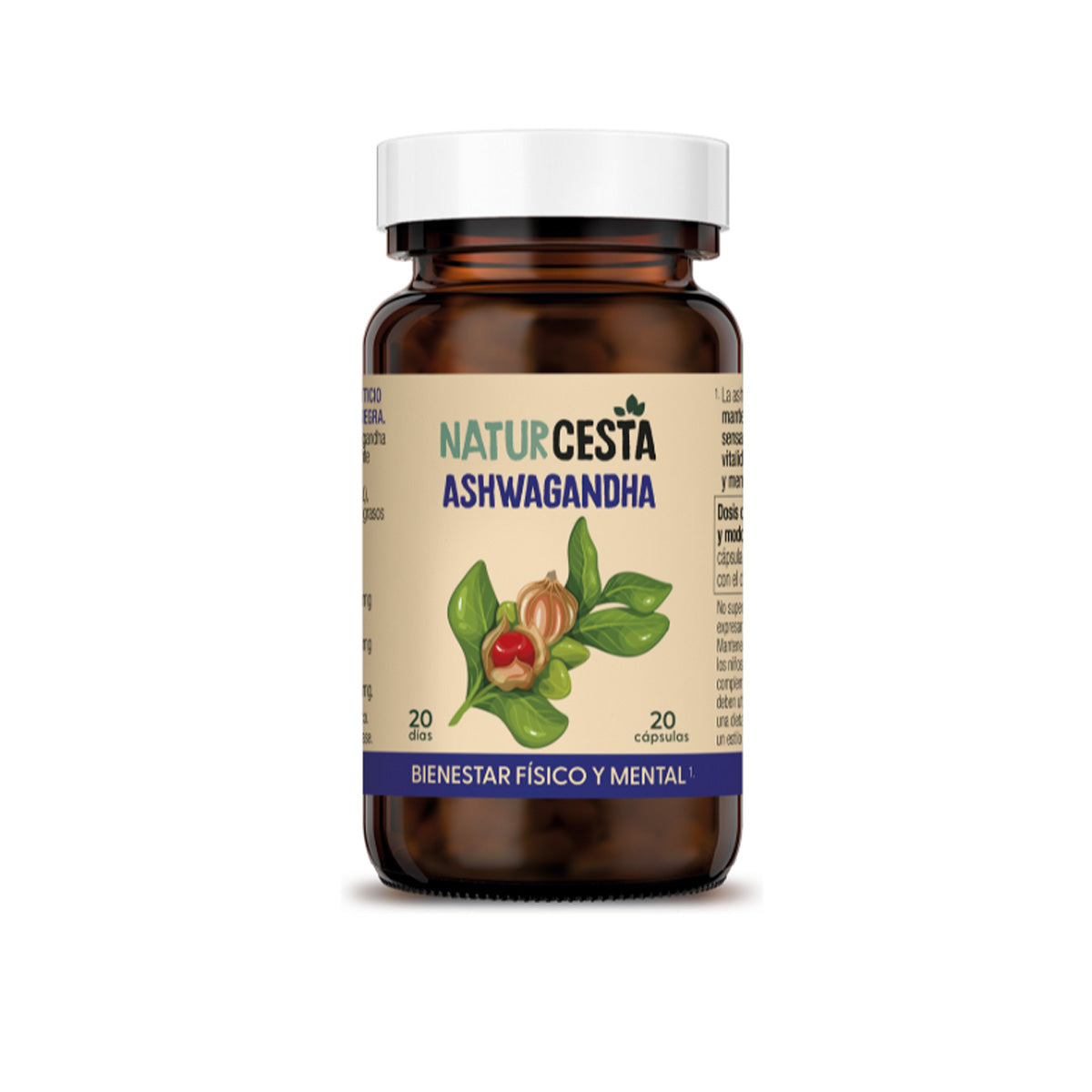 Ashwagandha Naturcesta 20 Cápsulas