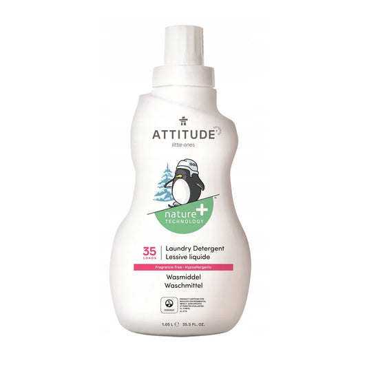 Detergente líquido sem perfume para máquina de lavar roupa Attitude 1,04 L
