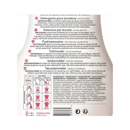 Detergente líquido sem perfume para máquina de lavar roupa Attitude 1,04 L