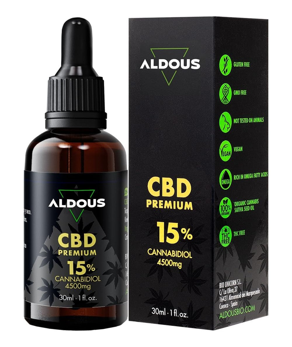 Aceite de cáñamo CBD 15%, 30 ml Aldous Labs
