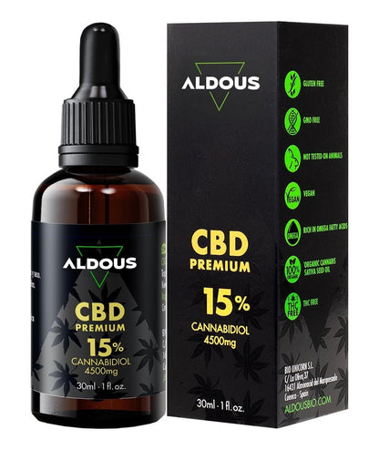 Aceite de cáñamo CBD 15%, 30 ml Aldous Labs