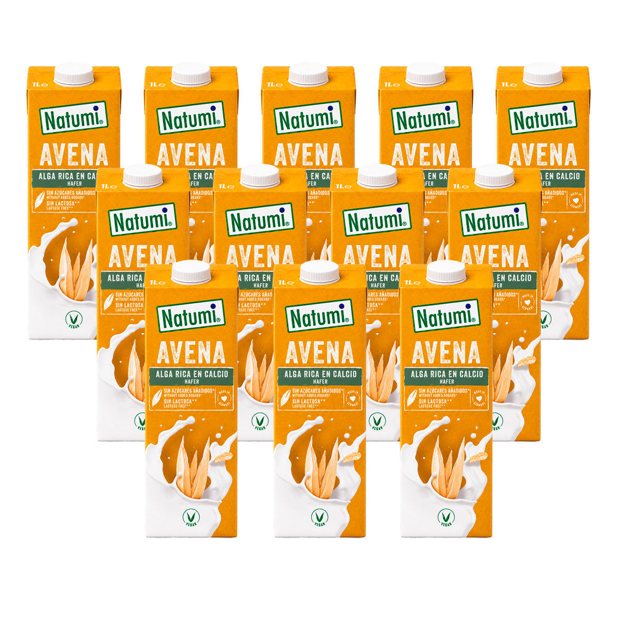 Pack 12x Bebida de Aveia e Algas Marinhas Natumi BIO 1 L