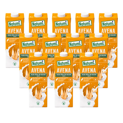Pack 12x Bebida de Aveia e Algas Marinhas Natumi BIO 1 L