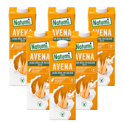 Pack de 6 Bebidas Natumi de Aveia e Algas Marinhas Biológicas 1 L