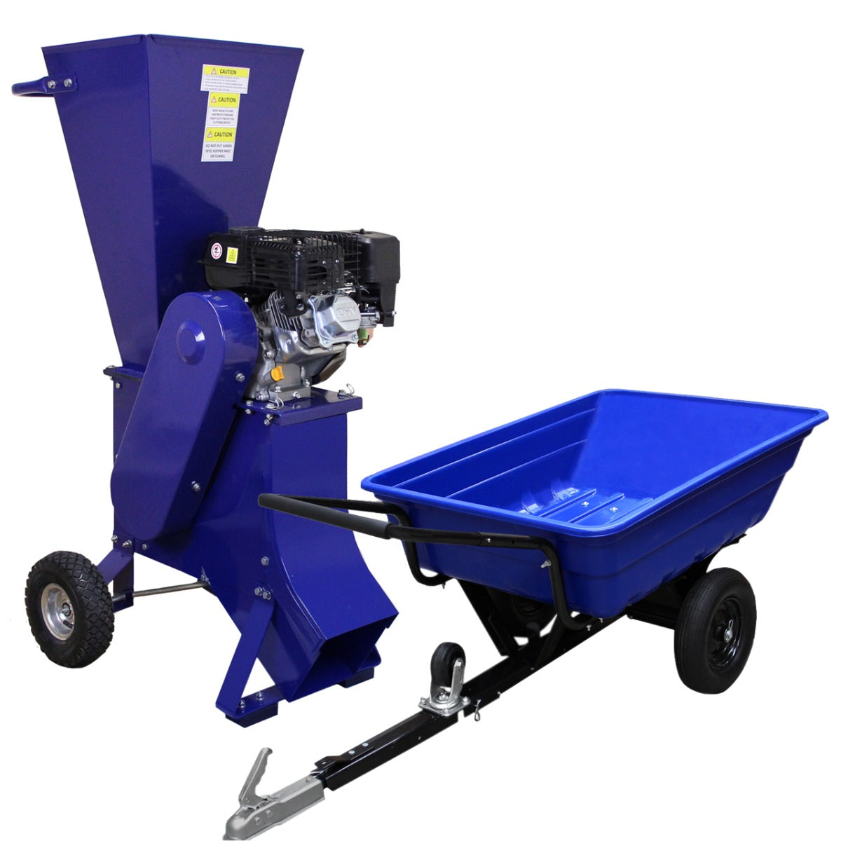 Remolque Basculante Atv Y Trituradora De Ramas De 15 Hp_0