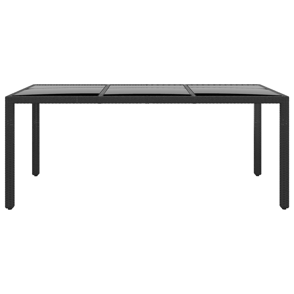 Vidaxl Juego De Comedor De Jardín 9 Piezas Ratán Sintético Negro_4