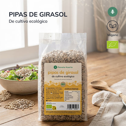 Sementes de Girassol Descascadas ECO Planeta Huerto 2,5 kg