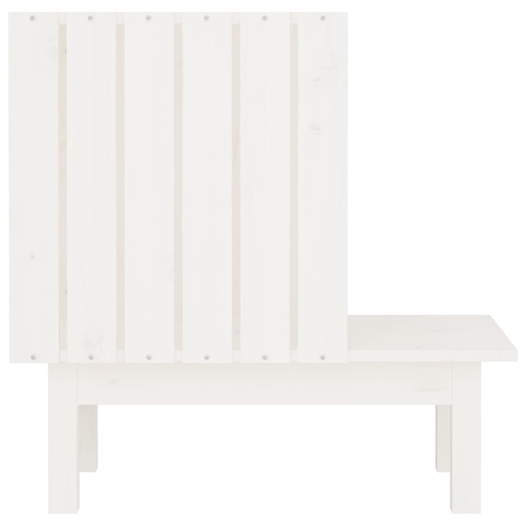 Casa Para Gatos De Madera Maciza De Pino Blanco 60x36x60 Cm_4