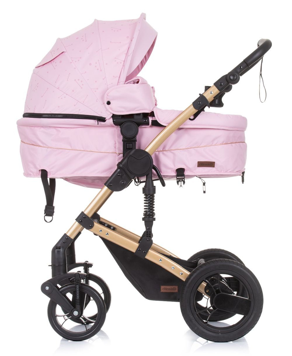 Carrito De Bebé Camea Trío Convertible Con Bolso Rose Water_1