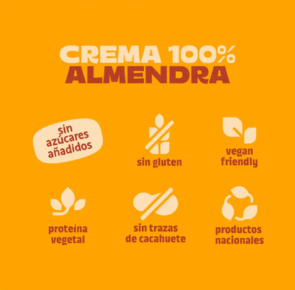 Pack crema 100% almendra nacional 4 uds The Nut Club 720g_5