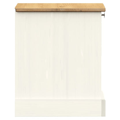 Mesita De Noche Vigo Madera Maciza De Pino Blanco 42x35x42 Cm_4