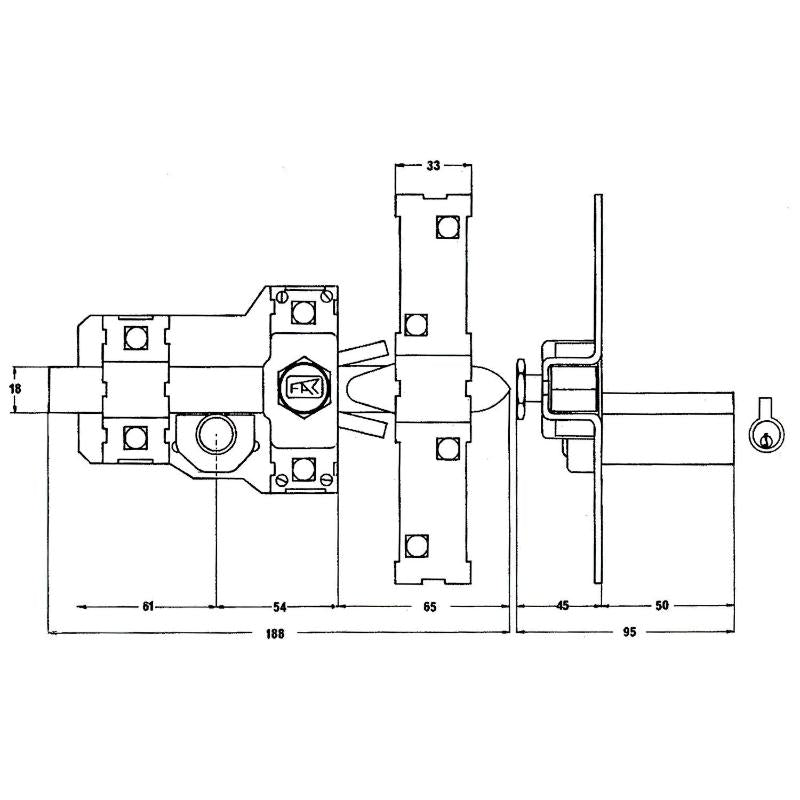 Cerrojo Fac 303-l/115-p/ Izquierda_1