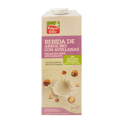 Bebida de Arroz con Avellanas Bio La Finestra Sul Cielo 1 L
