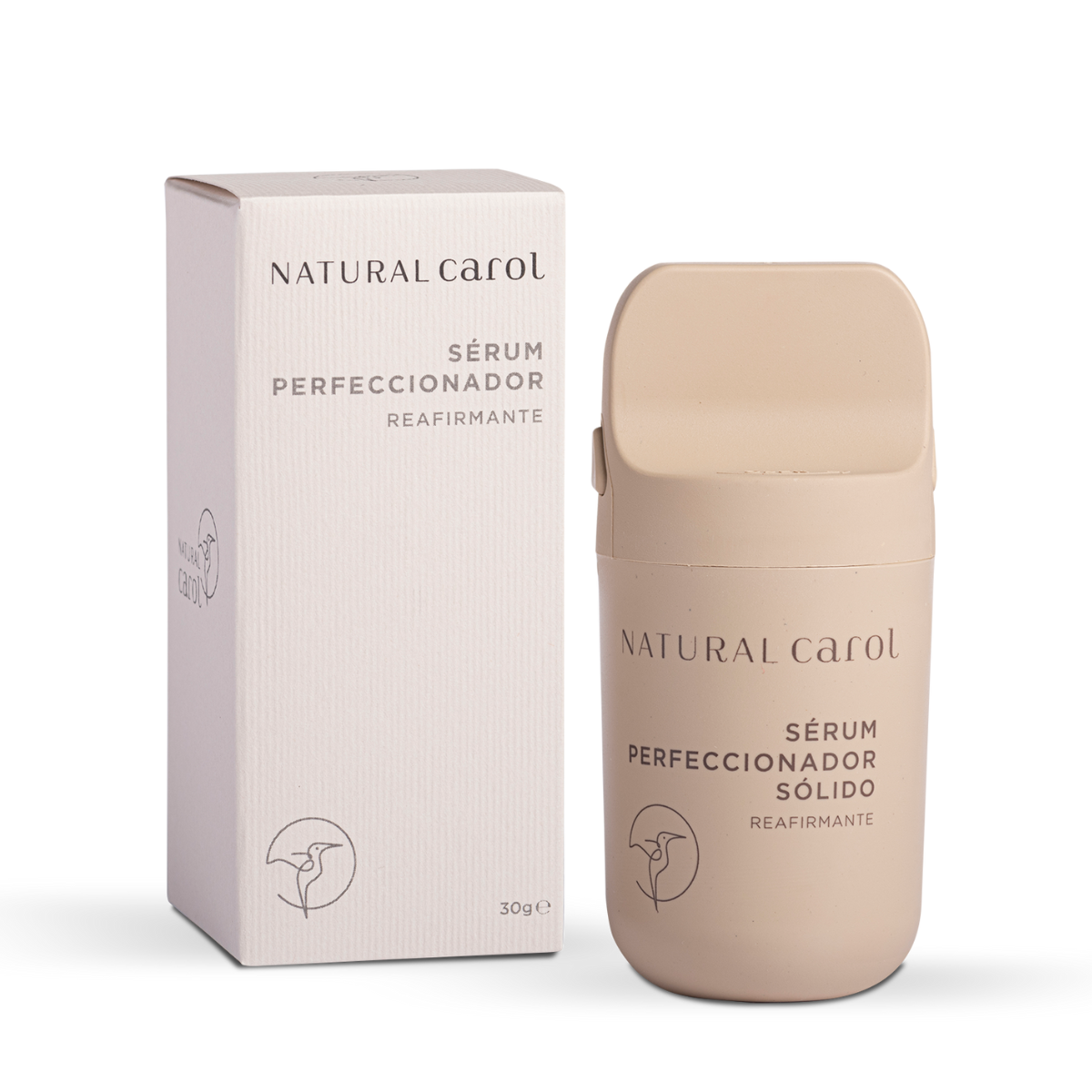 Sérum facial sólido aperfeiçoador Carol Natural em stick 30 g