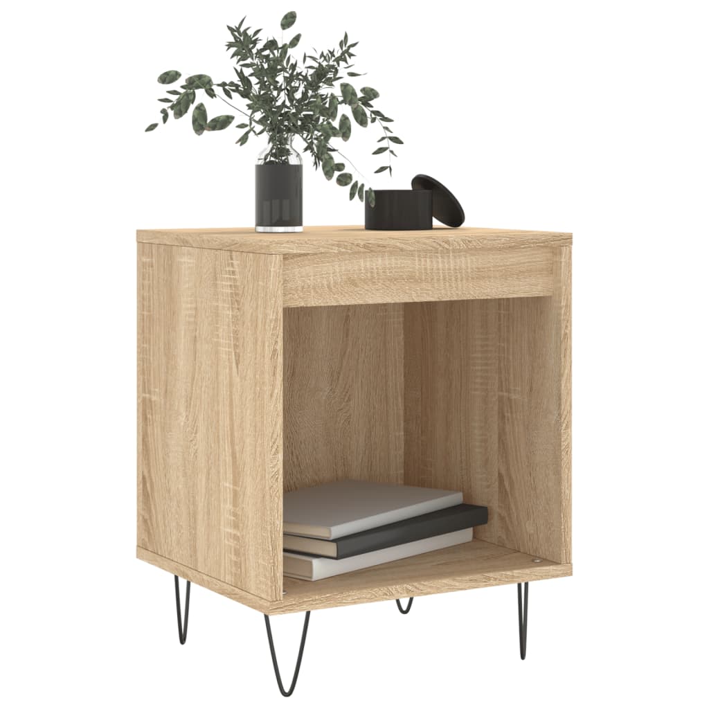 Mesitas Noche 2 Uds Madera Ingeniería Roble Sonoma 40x35x50 Cm_1