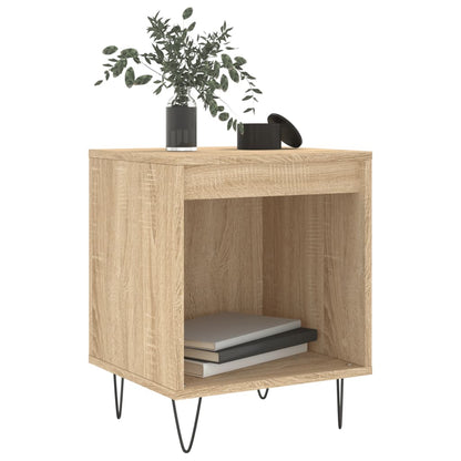 Mesitas Noche 2 Uds Madera Ingeniería Roble Sonoma 40x35x50 Cm_1