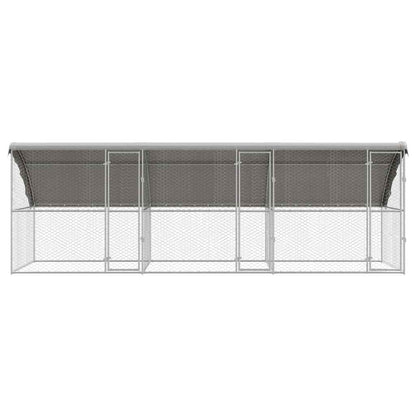 Refugio Para Perros 3 Pcs Plateado 6 X 2 X 2 M_3