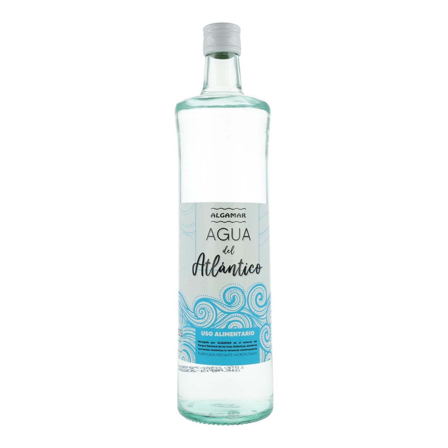 Garrafa de vidro Atlantic Water Algamar 1 litro