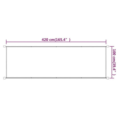 Vidaxl Toldo Vertical Tela Oxford Azul 100x420 Cm_2