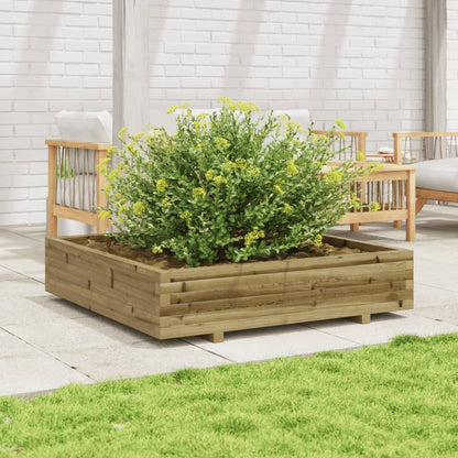 Jardinera Madera De Pino Impregnada 110x110x26,5 Cm_1