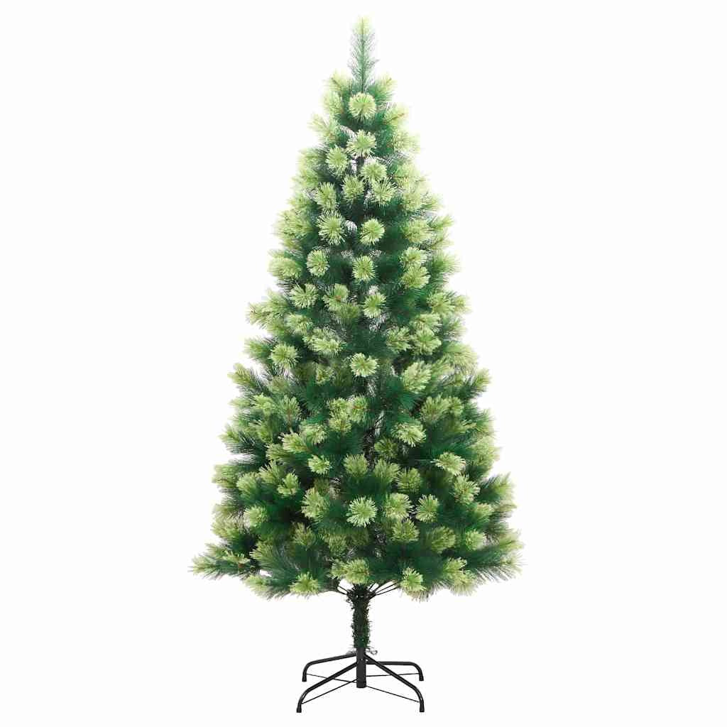 Vidaxl Árbol De Navidad Artificial Con Bisagras 300 Led Y Bolas 210 Cm_4