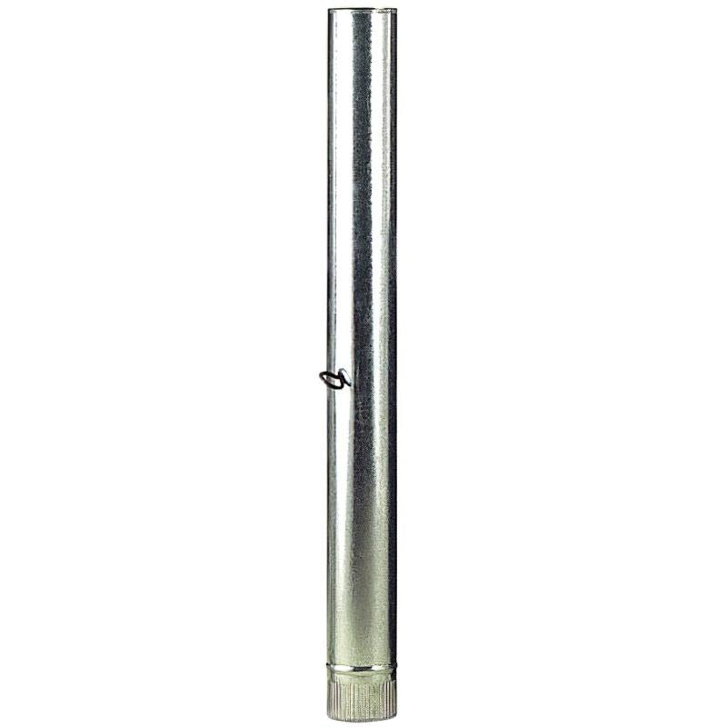 Wolfpack Tubo Estufa Acero Galvanizado Ø 100 Mm, Ideal Estufas De Leña, Chimenea, Alta Resistencia, Conducto Humos. Con Llave_0