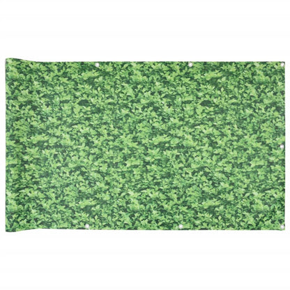 Pantalla De Privacidad De Balcón Pvc Plantas Verde 600x90 Cm / Vetonek_5
