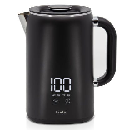 Briebe I-black Hervidor Agua Eléctrico 1,7lregulador De Temperatura Digital 45°c A 100°c, Libre De Bpa, Kt1175blk_0