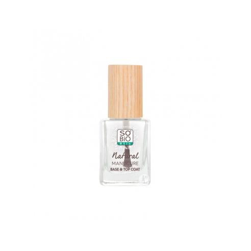 Base e esmalte transparente 2 em 1 So'Bio 11 ml