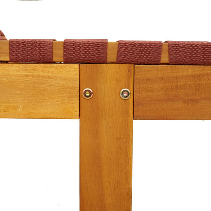 Tumbonas Con Mesa 2 Unidades Madera Maciza De Acacia Roja / Vetonek_3