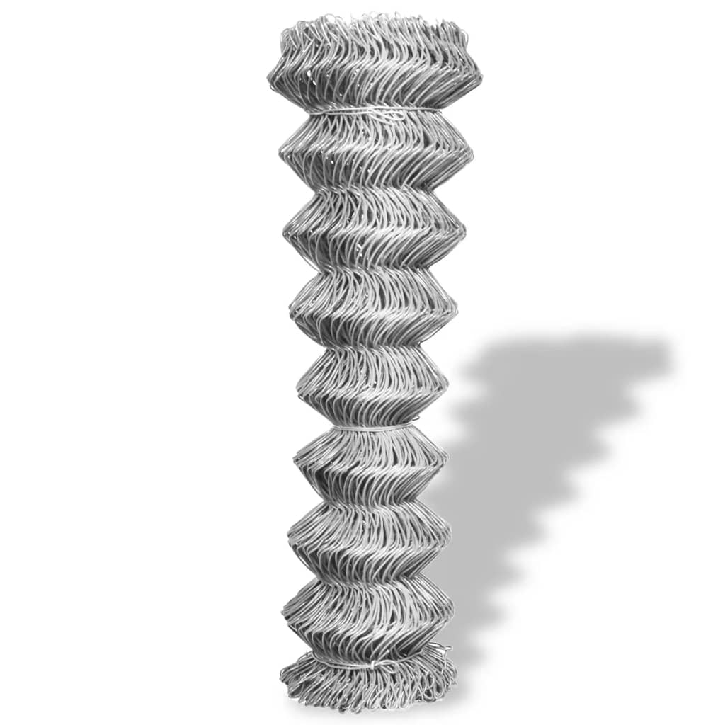 Valla De Tela Metálica Acero Galvanizado Plateado 25x1,5 M / Vetonek_1