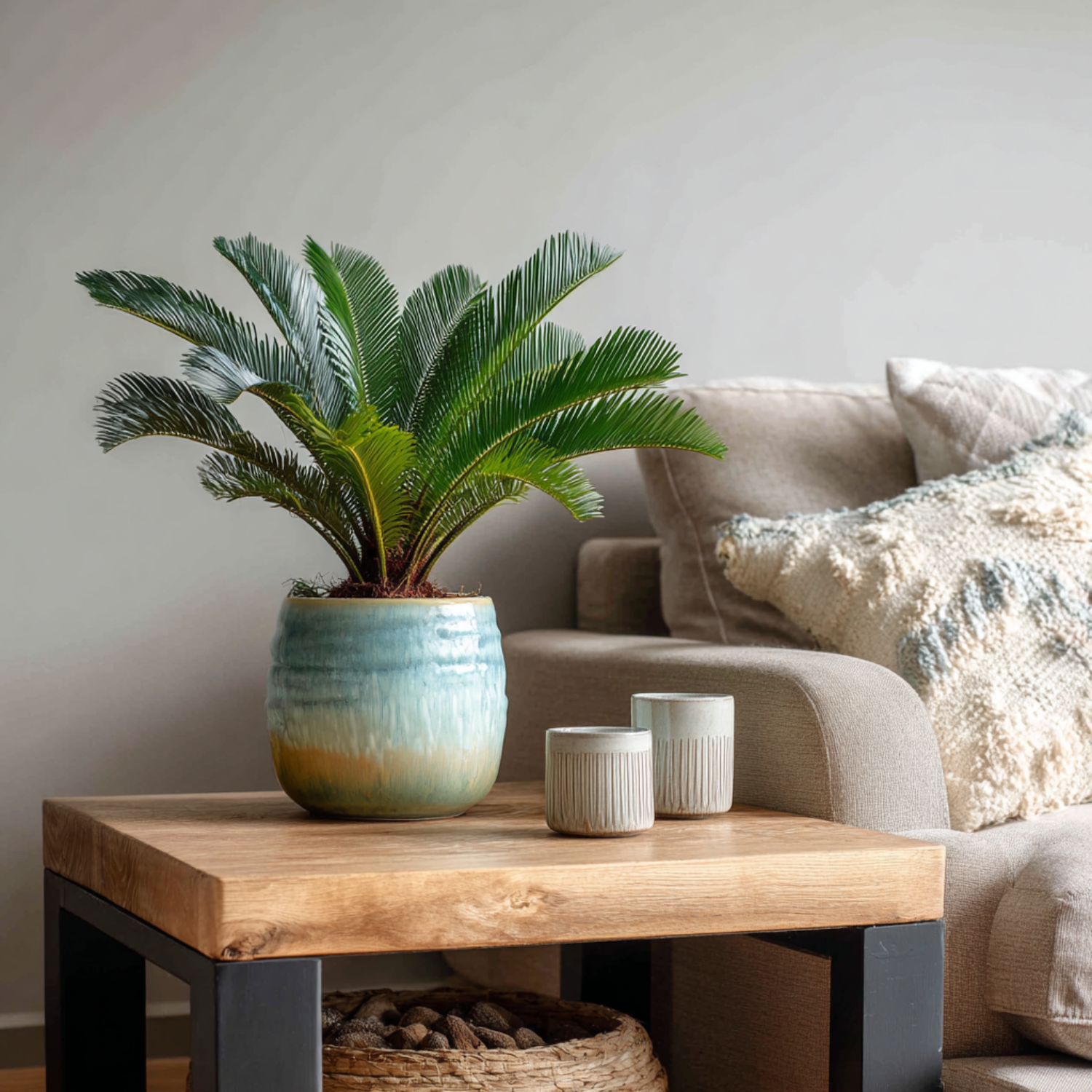 Palma De Sagú - 2 Pzs - Cycas Revoluta - Altura 45-60cm - ⌀15cm_4