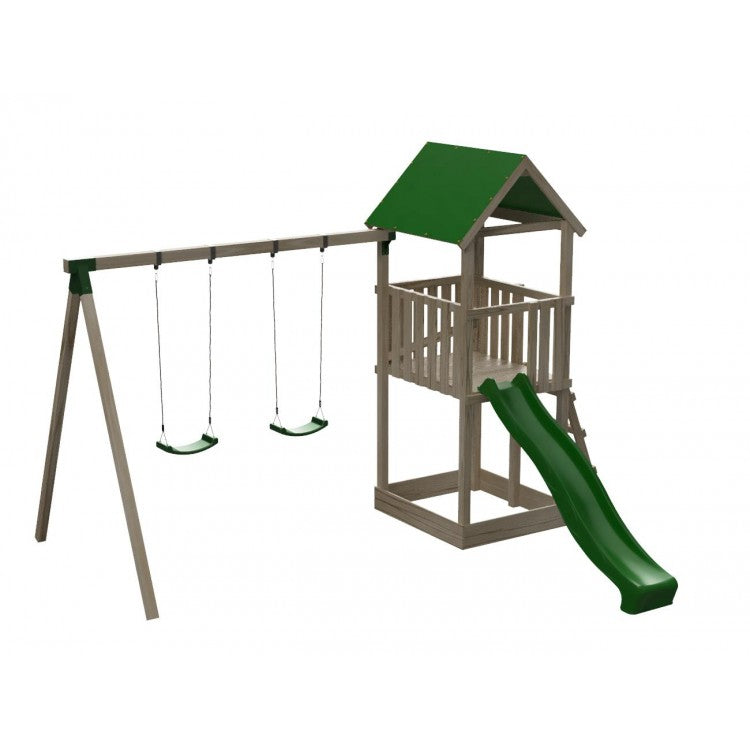 Parque Infantil Masgames Tibidabo L Techo De Lona Con Columpio Basica: Con Arenero En La Base._2