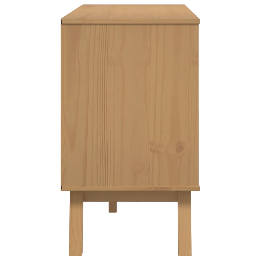 Aparador Olden Madera Maciza De Pino Marrón 114x43x73,5 Cm / Vetonek_3