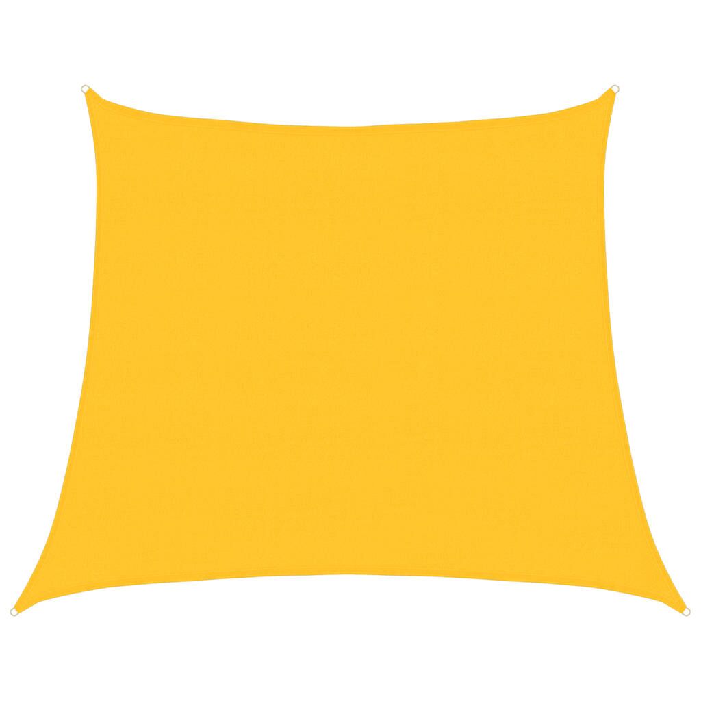 Vidaxl Toldo De Vela Trapecio Hdpe Amarillo 160 G/m² 4/5x4 M_0