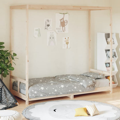 Vidaxl Estructura De Cama Para Niños Madera Maciza De Pino 80x200 Cm_1