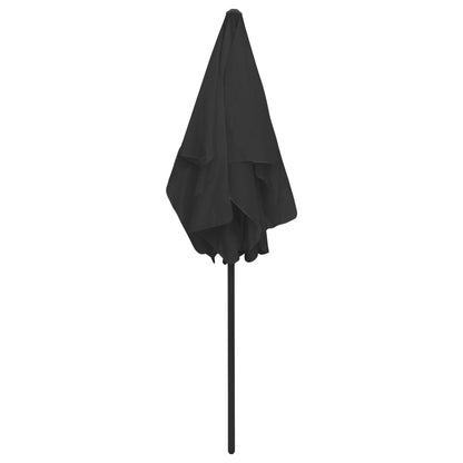 Sombrilla De Playa Negro 180x120 Cm_3