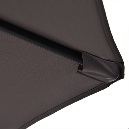 Outsunny Parasol De Jardín Doble Con Manivela 270x445x260 Cm Gris_3